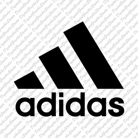 adidas clip art black and white.